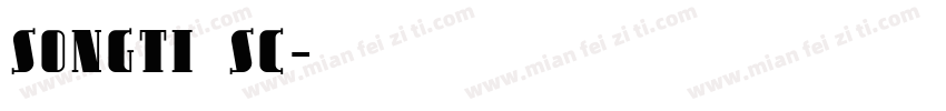songti sc字体转换